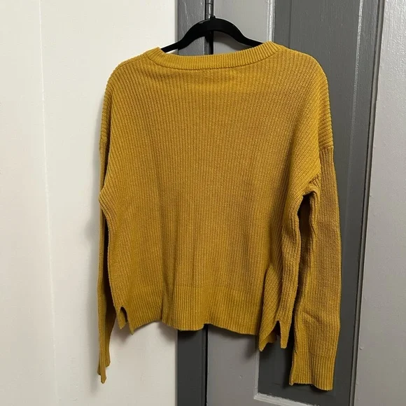 Madewell Women's Mustard Sweater - Picture 3 of 4